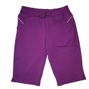 Danskin Now Small Shorts Capris Purple Pink